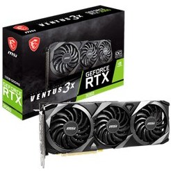 Resim MSI Geforce RTX 3060 Ventus 3X 12G OC 12GB GDDR6 192Bit Gaming Ekran Kartı 