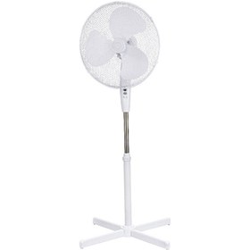 Resim FİYU TEDARİK Ayaklı 40 cm Beyaz Vantilatör 45 Watt 90 Derece 