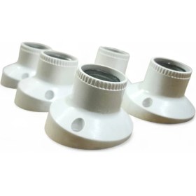 Resim FDN Duvar Duy Bakalit Standart E27 Duy Eğik Açılı (5 Adet) 