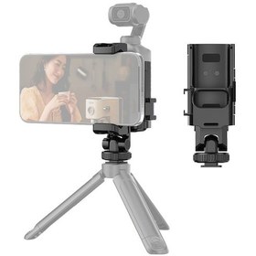 Resim Djı Osmo Pocket 3 İçin Puluz Koruyucu Çerçeve Genişletme Telefon Kelepçesi, Tripod Direği Siyah İle Uyumlu Diğer 