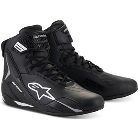 Resim Alpinestars Stella Faster-4 Korumalı Kadın Motosiklet Botu Siyah 