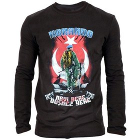 Resim Komando Kadın Uzun Kollu Sweatshirt - Siyah 