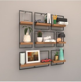 Resim Rafkestir Milano Raf Seti - Model 4 Bambu ( Mat ) 