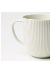 Resim 4 Adet Çizgili Kupa Yükseklik 9 Cm İkea Çay Kahve Fincanı 310 Ml 