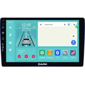 Resim Dark 10" QLED Android 13, 8gb Ram 128GB Hafıza 2dın Carplay & Android Auto, Gps Destekli Geri Görüş Kameralı Araç Multimedya 
