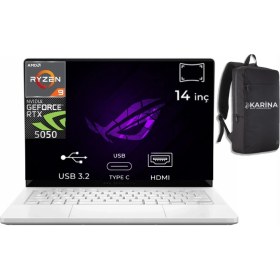 Resim Asus Rog Zephyrus G14 Ryzen 9 270 GA403UH-QS038-K02 16GB 1tb RTX5050 8gb W11PRO 14" OLED 120Hz Gaming Laptop 
