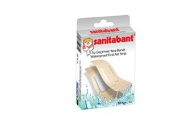 Resim Sanitabant Waterproof Yara Bandı 20'Li Paket 