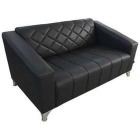 Resim Z-25 Deri İkili Bekleme Koltuğu Siyah 