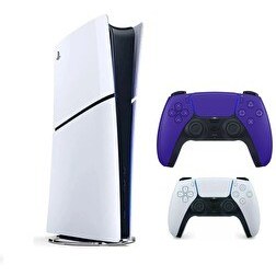 Resim Sony Playstation 5 Slim Dijital + 2. Mor Dualsense PS5 Kol (İthalatçı Garantili) 