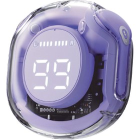 Resim soffany AP-09 Bluetooth Kulaklık Mor | Dokunmatik | Şeffaf Tasarım | ANC | Su Geçirmez 