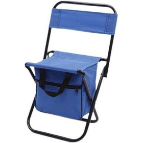 Resim Bloomnest Katlanır Kamp Sandalyesi Soğutucu Çanta, Açık Sırtlıklı, Katlanabilir Balıkçılık Sandalyesi, Seyahat İçin, Veranda Yürüyüş Sandalyesi, Mavi Mavi 