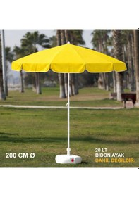 Resim Sarı Plaj Şemsiyesi 200 Cm Ø Sarı 