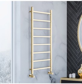 Resim 1200x500mm Diva Parlak Brass Altın Gold Paslanmaz Çelik Havlupan 
