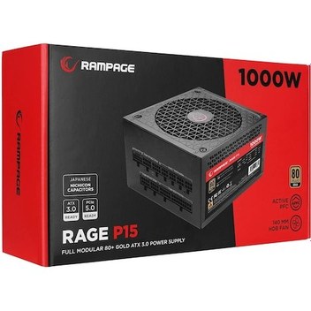 Rampage RGB-600 600W 80+ Bronze 12 CM RGB Fanlı Güç Kaynağı