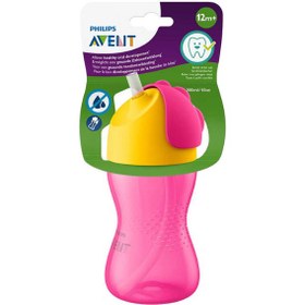 Resim Philips Avent Desenli Pipetli Bardak 12 ay + 