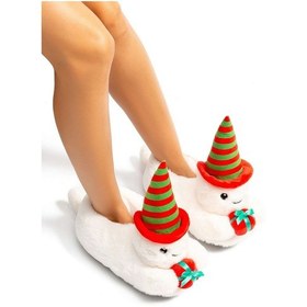 Resim Twigy Dalla EE0552 Kadın Hayvanlı Panduf Beyaz 36/41 Beyaz 