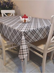 Resim Kaydırmaz Tabanlı Pvc Muşamba - Desenli Silinebilir Masa Örtüsü 06kt39 Çok Renkli 