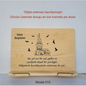 Resim Münzevi Masaüstü Ahşap Rahle/tablet/kitap Tutucu-model015 