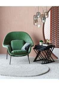 Resim Makbulce Bulut 3lü Zigon Sehpa Siyah Ayak Siyah Mermer 