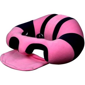 Resim Bebek Destek Oturma Minderi - Pembe Lacivert 