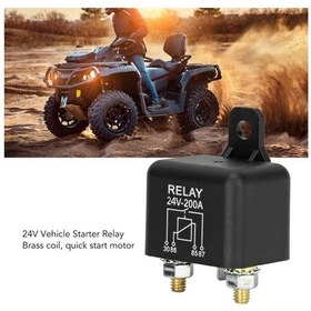 Resim Vkemall 24v 200a Arac Başlatma Rölesi - 4 Pin Geniş Kullanimlı Bakır Bobinli Sürekli Açık Kontak 