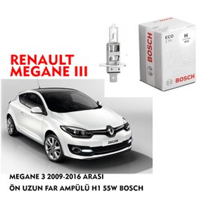 Resim MEGANE 3 2009-2016 ARASI ÖN UZUN FAR AMPÜLÜ H1 55W BOSCH 