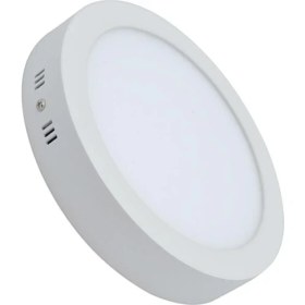 Resim Sezmer Sıva Üstü Yuvarlak 18W Beyaz Renk Yüksek Işık LED Panel Tekli 
