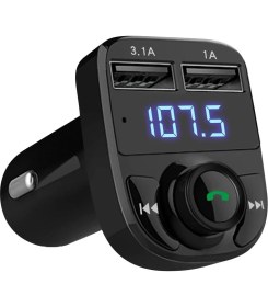 Resim Dora Shopping X8 Bluetooth Araç Kiti | Fm Transmitter & Çift USB Şarj Cihazı | Kablosuz 