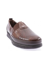 Resim Dgn 742-23y Kadin Lastik Detayli Comfort Ayakkabi 742-692-R13867 Kahverengi 