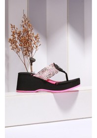 Resim Paris Pudra Siyah Zara Dolgu Taban Terlik-pembe Pembe 