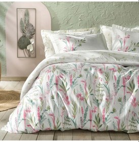 Resim Yataş Hana Ranforce Tek Kişilik Nevresim Seti - Pembe 