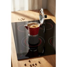 Resim Feyza Design Takım Moka Pot 6 Fincan, Şık ve Dayanıklı Kahve Demleme Aracı 
