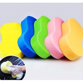 Resim Oto Yıkama Süngeri Otomobil Araç Parlatma Araba Yıkama Süngeri Mavi 