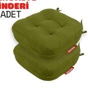 Resim Xpermate 2'li Çift Kat Sandalye Minderi 42x42x8 Yeşil 