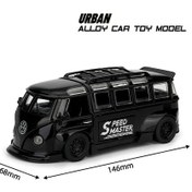 Resim Lichen 1:32 Volkswagen Otobüs T1 Modifiye Alaşım Diecast Ölçek Kahverengi 