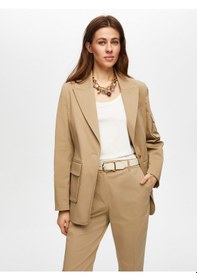 Resim Faik Sönmez Kargo Cep Detaylı Pamuklu Blazer Ceket 018 Us25ckt01834 Bej 