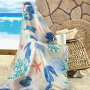 Resim Maxstyle Seahorse Kadife Plaj Havlusu 70x160 Cm 