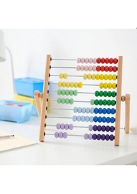 Resim Ikea Underhalla Çok Renkli Eğitici Çocuk Abaküs 33 Cm 