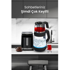 Resim Goldmaster Siyah Profesyonel Elektrikli Mutfak Çeyiz Seti 2 Li Evlilik Paketi 