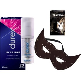 Resim Durex Intense Kadın Uyarıcılı Jel + Siyah Deri Göz Maskesi + Hediye 