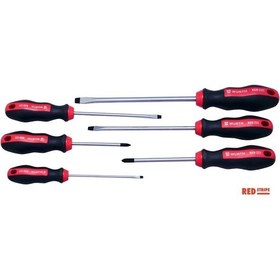 Resim Würth Düz/yıldız Tornavida Seti 6 Parça Dayanıklı S2 Çelik, Ergonomik 2c Sap 