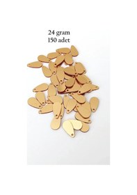 Resim Oya Abiye Bileklik Kolye Pleksi Metalik Plastik Pul Altın Renk 24 Gram 150 Adet - Bnc544 