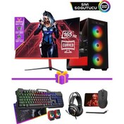 Resim Ramtech Extreme X80 i7-5820K 32 GB 960 GB SSD RX6600 23.6" Dos Sıvı Soğutmalı Masaüstü Oyuncu Bilgisayarı 