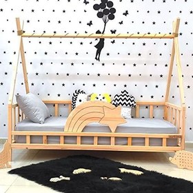 Resim Markaawm Nirvana Kuyruklu Yıldız Montessori Yatak Çocuk Karyola 90X190 