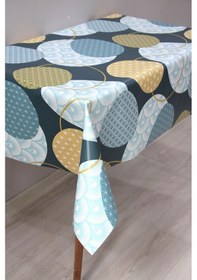 Resim Astarlı Silinebilir Pvc Muşamba Masa Örtüsü 8268-1-lacivert 