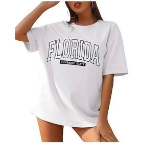 Resim Soonaksesuar Bisiklet Yaka Baskılı T-shirt - Beyaz Beyaz 