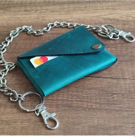 Resim Sumerian Leather Craft Minimalist Deri Cüzdan 