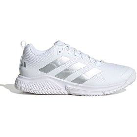 Resim adidas Court Team 2.0 W Kadın Voleybol Ayakkabısı HR1235 Beyaz 