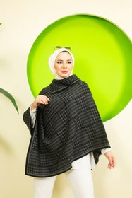 Resim 02Lady Fashion kadın desenli üçgen panço 