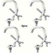 Resim Cordial 4 Adet Metal Alüminyum Sahne Aydınlatma Kancası - Dayanıklı 1.1-2 İnç Çap, Kurulumu Kolay Profesyonel Sahne Ekipmanları 